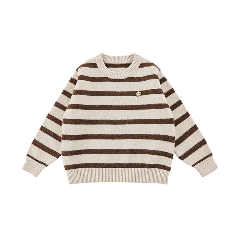 Youyou Boys  Fashion Striped Color-block Winter Knit Sweater 90cm