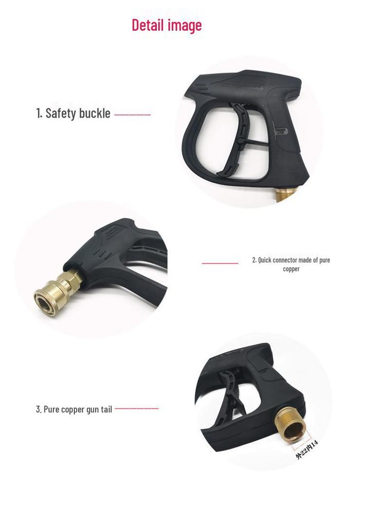 High-Pressure Car Wash Machine with 5 Nozzle Options