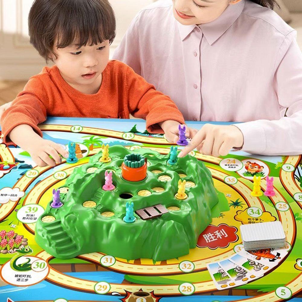 Cartoon Rabbit Interactive Defend Game Multicolor Challenge Game Interactive Toy  Party Games