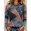 Autumn Women's 3D Printed Crew Neck Long Sleeve T-Shirt