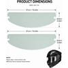2 PCS Universal for Pinlock Visor Insert Film, Anti Fog Helmet Visor