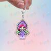 Cartoon Pixel Fairy Keychains for Accessories Bag Charm Stella Musa Tecna Magical Girl Fairies Keyrings Jewelry Friends Gifts