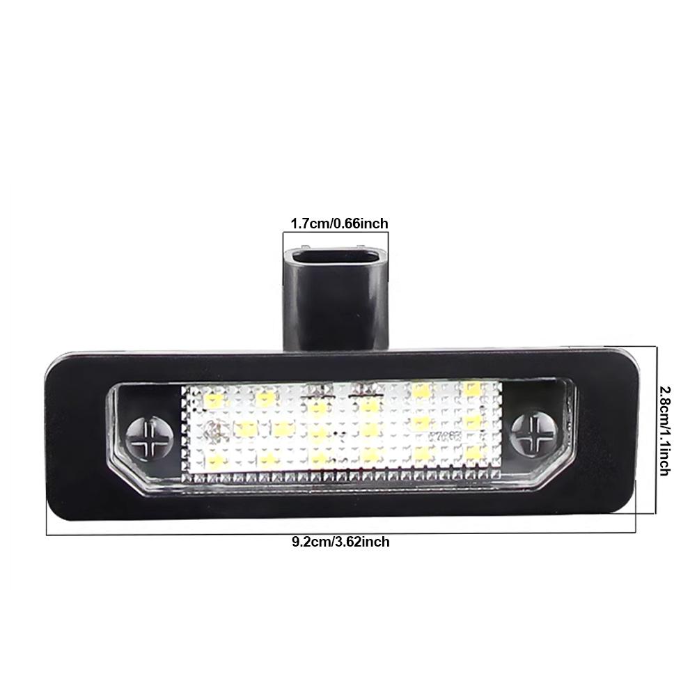 1PC/2Pcs Car LED License Plate Lights Number Plate Lamp Replacement Light For Taurus Mustang Focus Fusion Edge MKS MKT MKX MKZ Milan Sable