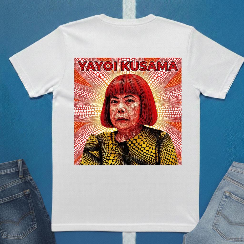 Yayoi Kusama Portrait Men's T-Shirt | Artist Tribute Men's T-Shirt | Gift for Japanese Art Lovers, Artists, Painters