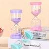 Hohes Borosilikatglas Sanduhr Macaronfarbe Spielzeug Sanduhr Bunt Sanduhr Heimdekoration