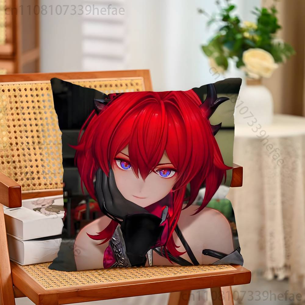 Arknights Endfield Pillow Cases for Bedroom Living Room Sofa Home Decor Polyester Cushion Cover with Zipper