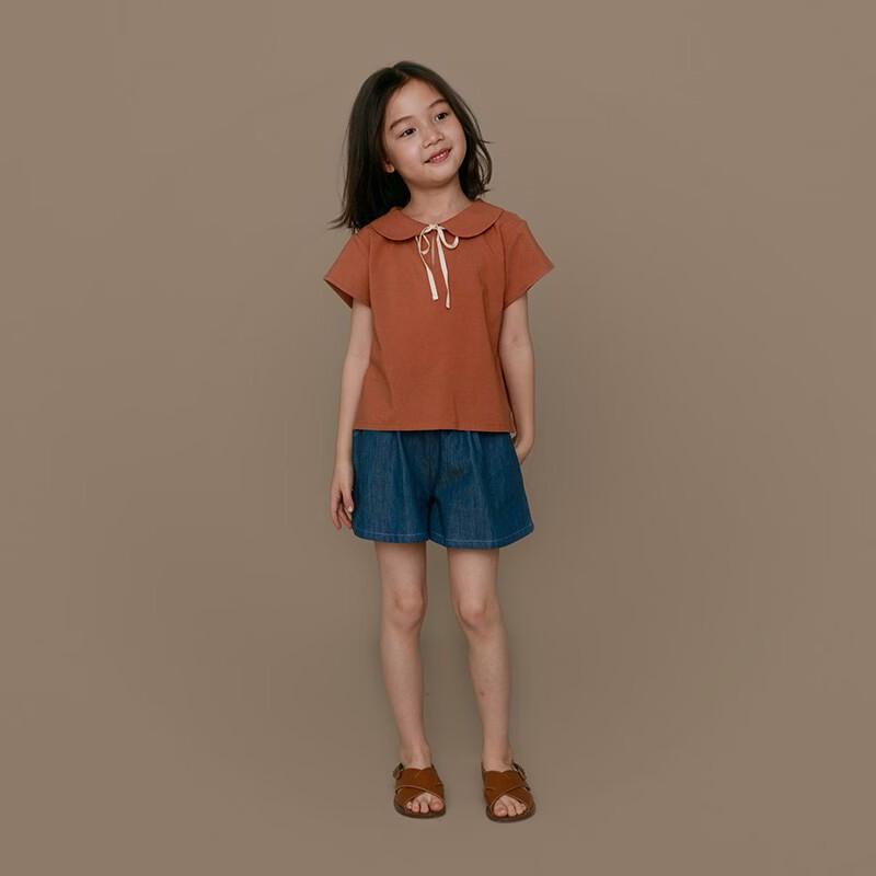 Hacikis Girls' Summer Loose Cotton Denim Shorts