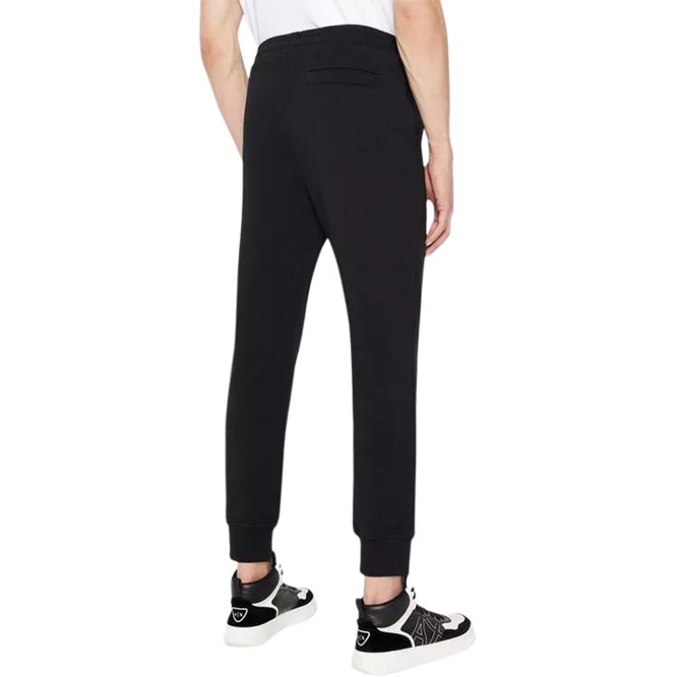 Armani Exchange AE FW22 Knitted Sweatpants Men's Black 6LZPHG-ZJ6RZ-1200
