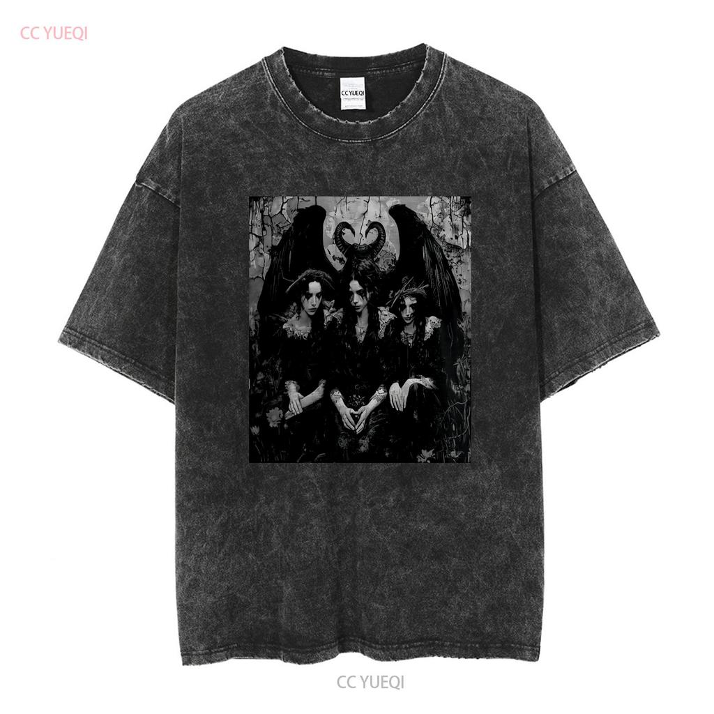 Lilith T Shirt Succubus Demonic Angel Long or Short Sleeves Vintage Washed Comfortable Streetwear Breathable Versatile