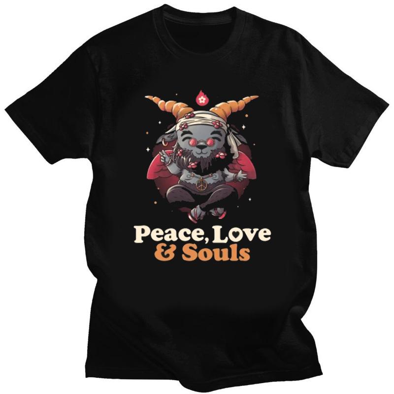 Men Short Sleeve T Shirt Cool Baphomet TShirt Kawaii Satan Demon Ghost Occult Goat Graphic Shirts Kawaii Clothing Anime Shirt