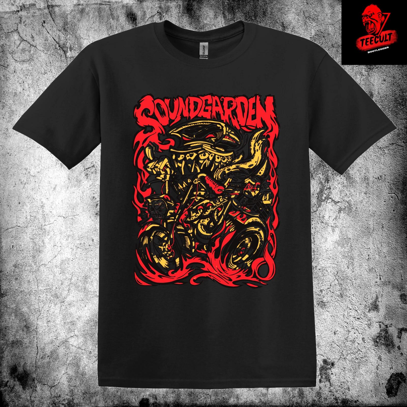 Men s and Women s T-shirts Soundgarden Alternative Metal Rock Unisex Cotton Premium L