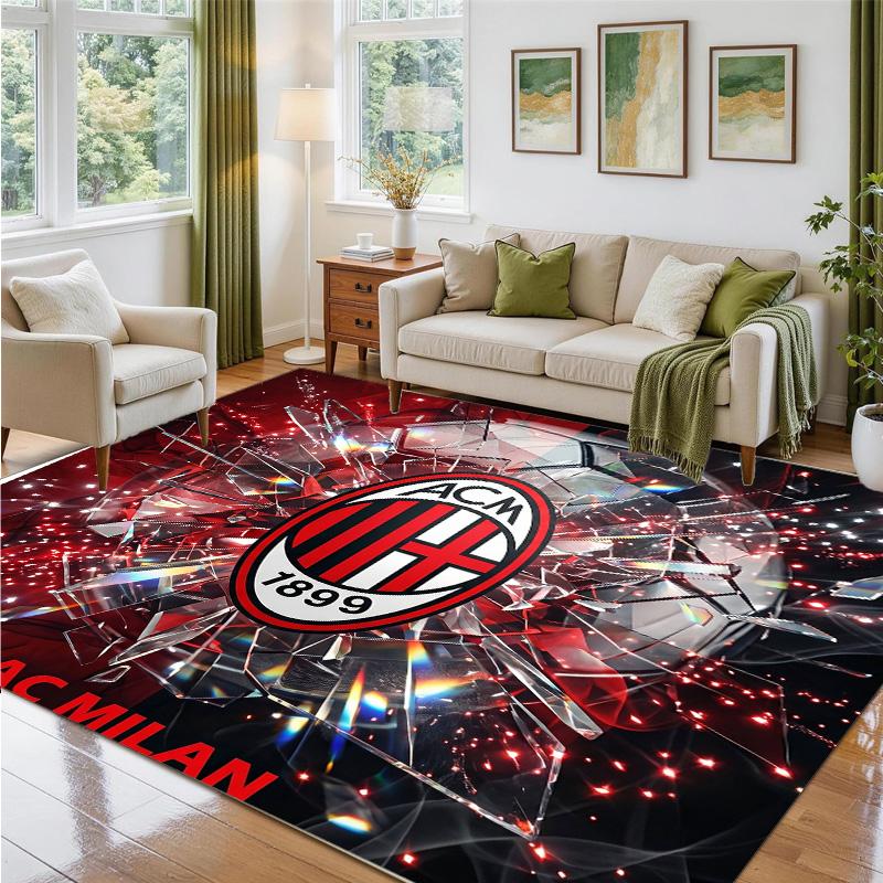 AC Milan Design Crystal Velvet Rug Soft Decorative Mat for Bedroom Entrance