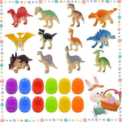 12 ks náplní do velikonočního košíku s dinosauřími hračkami, překvapivá velikonoční vajíčka pro děti, hra na velikonoční honbu za vajíčky, cena do třídy