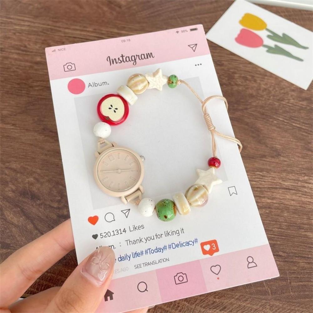 

Candy Color Chain Watch Handmade Wristwatches New Quartz Watch Women Girls D