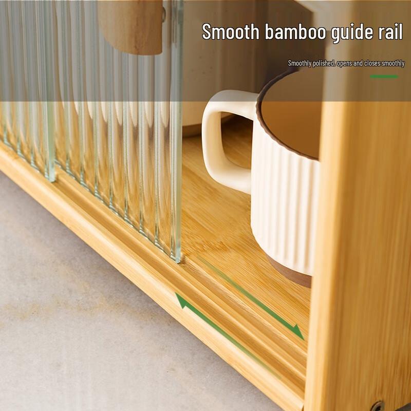 Bamboo Kitchen Countertop Spice Rack with Adjustable Layers
