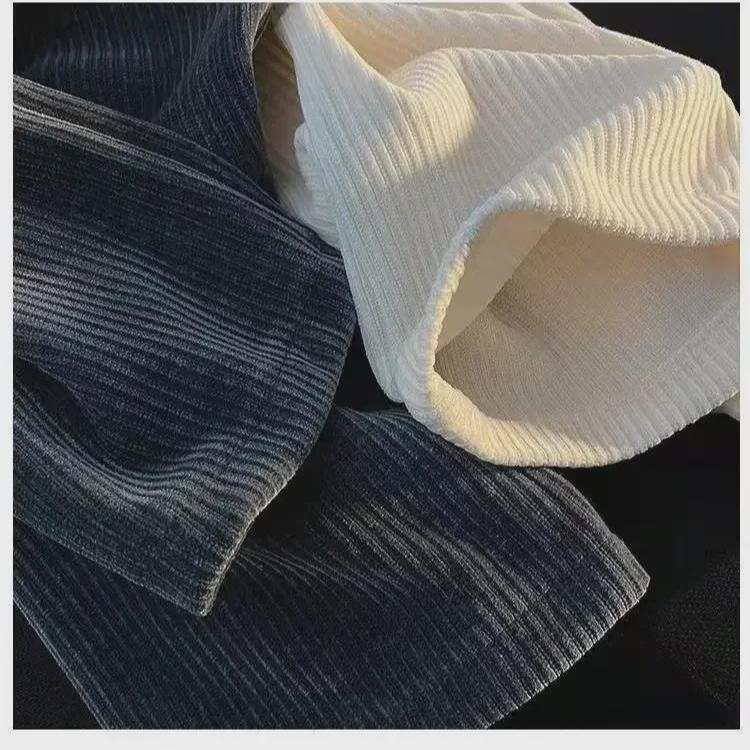 Pantaloni della tuta in velluto a coste a gamba larga da uomo e da donna - Primavera/Autunno Coulisse Casual Vestibilità ampia