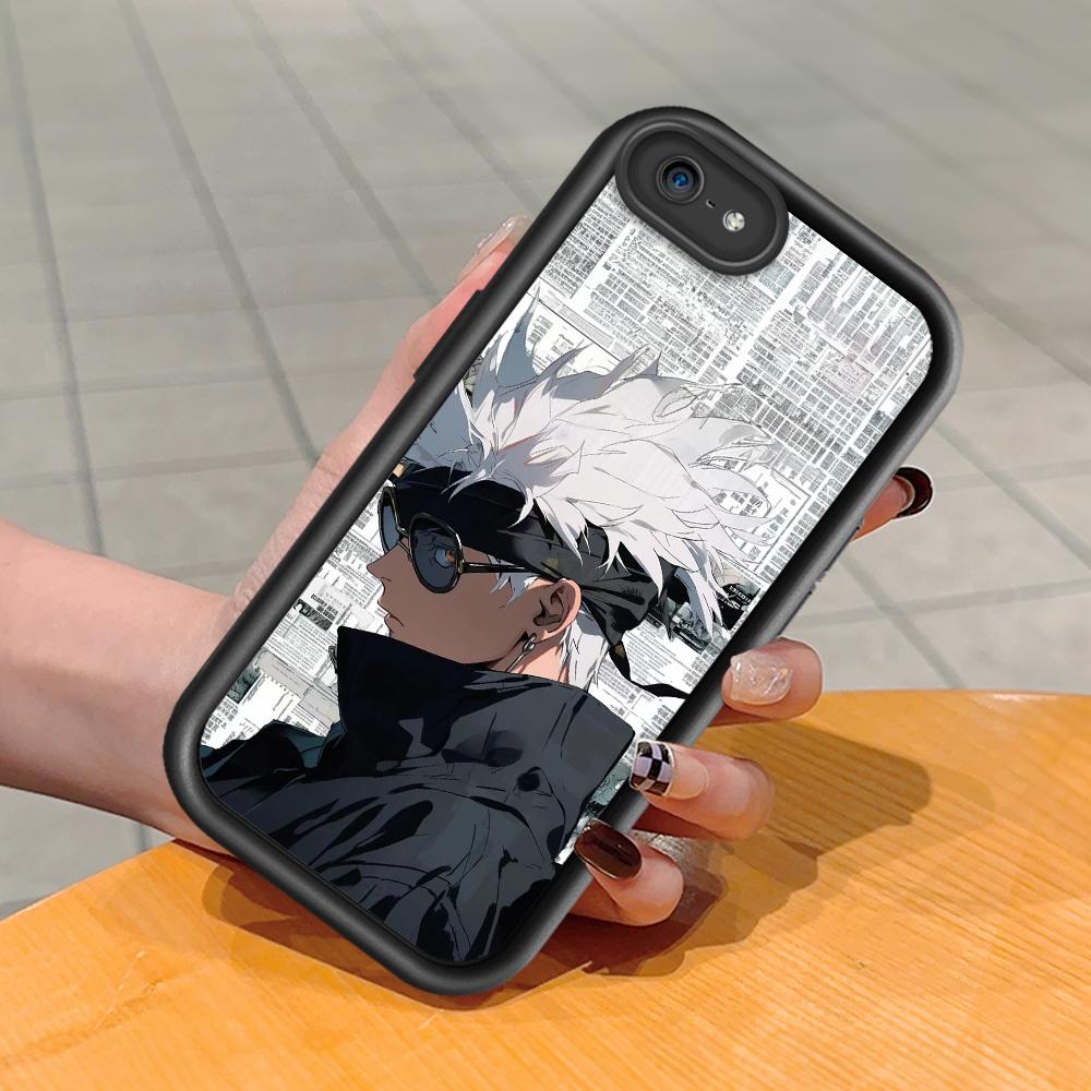 Soft Silicone Square Ladder Printing Pattern Phone Casing Full Cover Camera Shockproof Protection Rubber Case for iPhone Infinix Tecno OnePlus