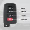 Smart Remote Key Fob Replacement Compatible with Toyota Highlander 2014 2015 2016 2017 2018 2019 4 Buttons HYQ14FBA P/N: 281451-2110 1551A-14FBA