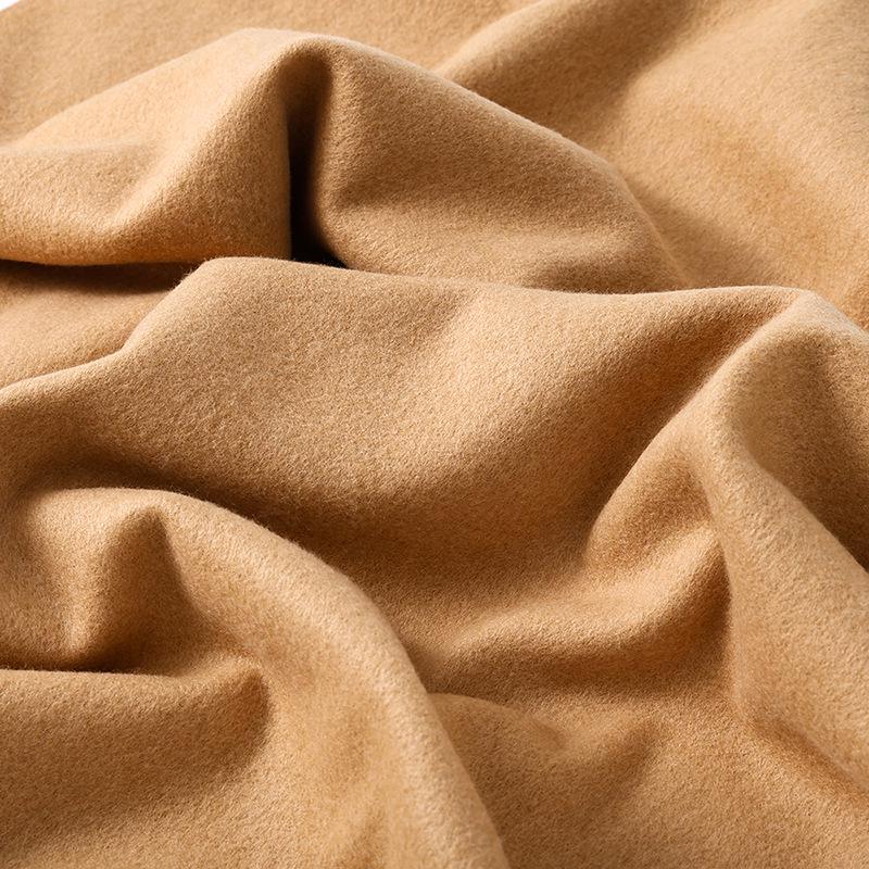 High-End Wool Cashmere Scarf for Women & Men - Versatile Solid Color Shawl for Winter 2026
