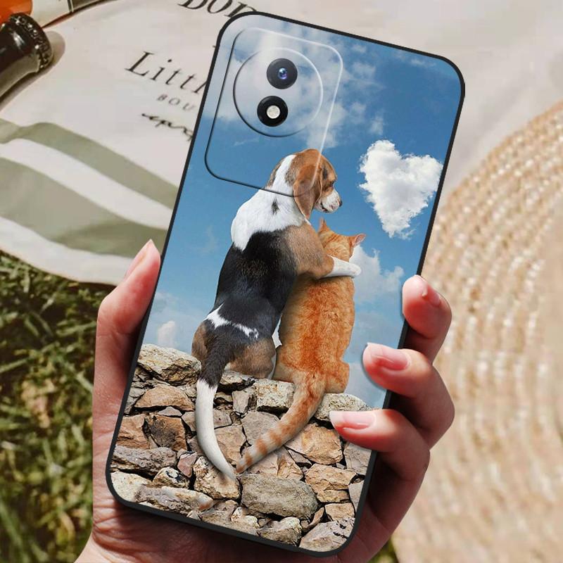 For Vivo Y02S V2203 Case Soft TPU Silicone Back Cover for Vivo Y02 V2213 Y02 Y 02S 4G 2022 Phone Cases Protective Fashion Coque
