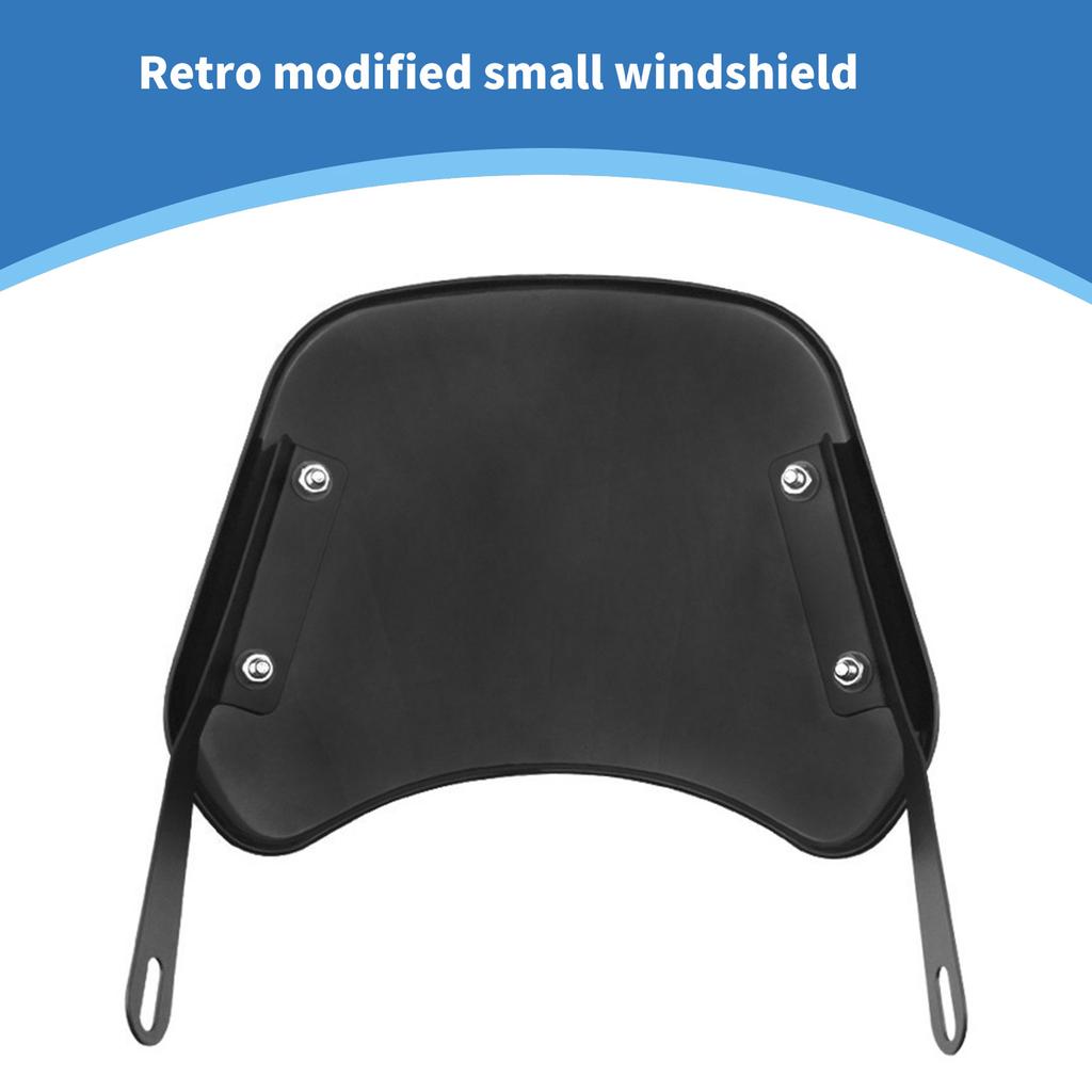 Motorcycle Windscreen Windshield Wind Deflector for 5''-7" Headlight Motorbike Modification Accessory Easy Installation