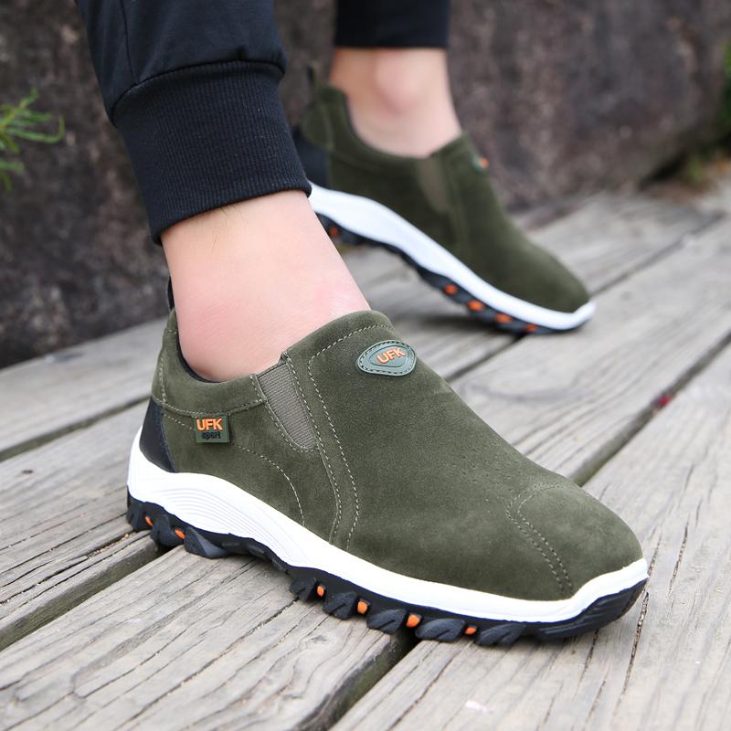 Lekkie wsuwane oddychające buty trekkingowe męskie buty outdoorowe amortyzujące casualowe sneakersy męskie antypoślizgowe buty do chodzenia i trekkingu