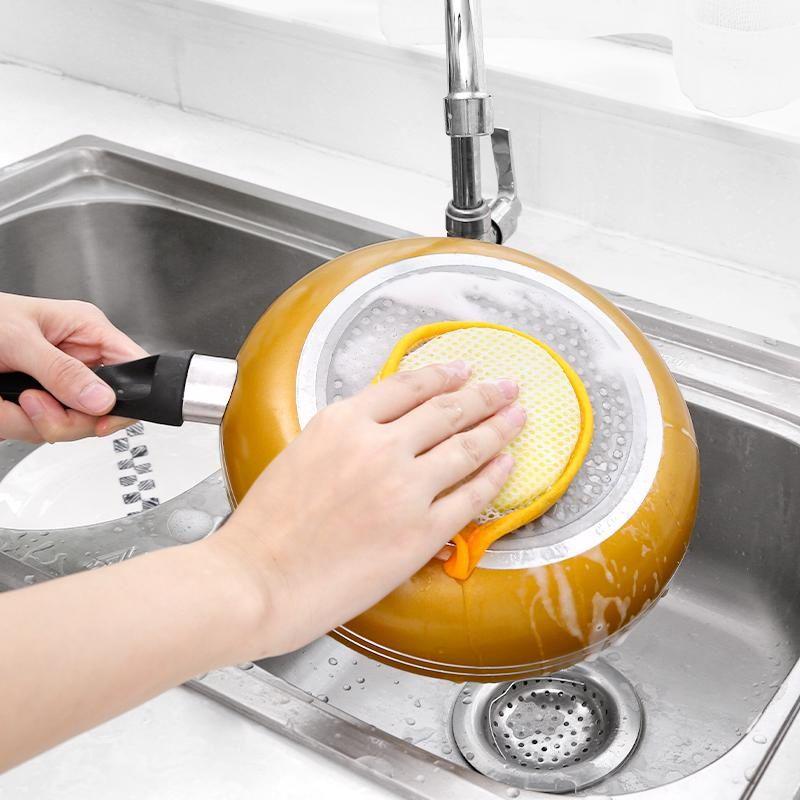 JSDF Double-Sided Non-Stick Oil Degreasing Dishcloth & Sponge