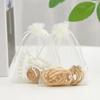 100-500PCS Organza Gift Bag for Jewelry White Drawstring Pouches for Wedding Christmas Candy Gift Bags Jewelry Packing Bags
