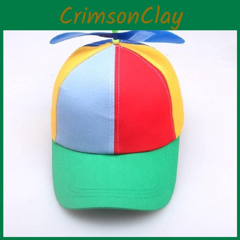 Propeller Detachable Bamboo Dragonfly Baseball Cap Sun Protection Hat Gifts