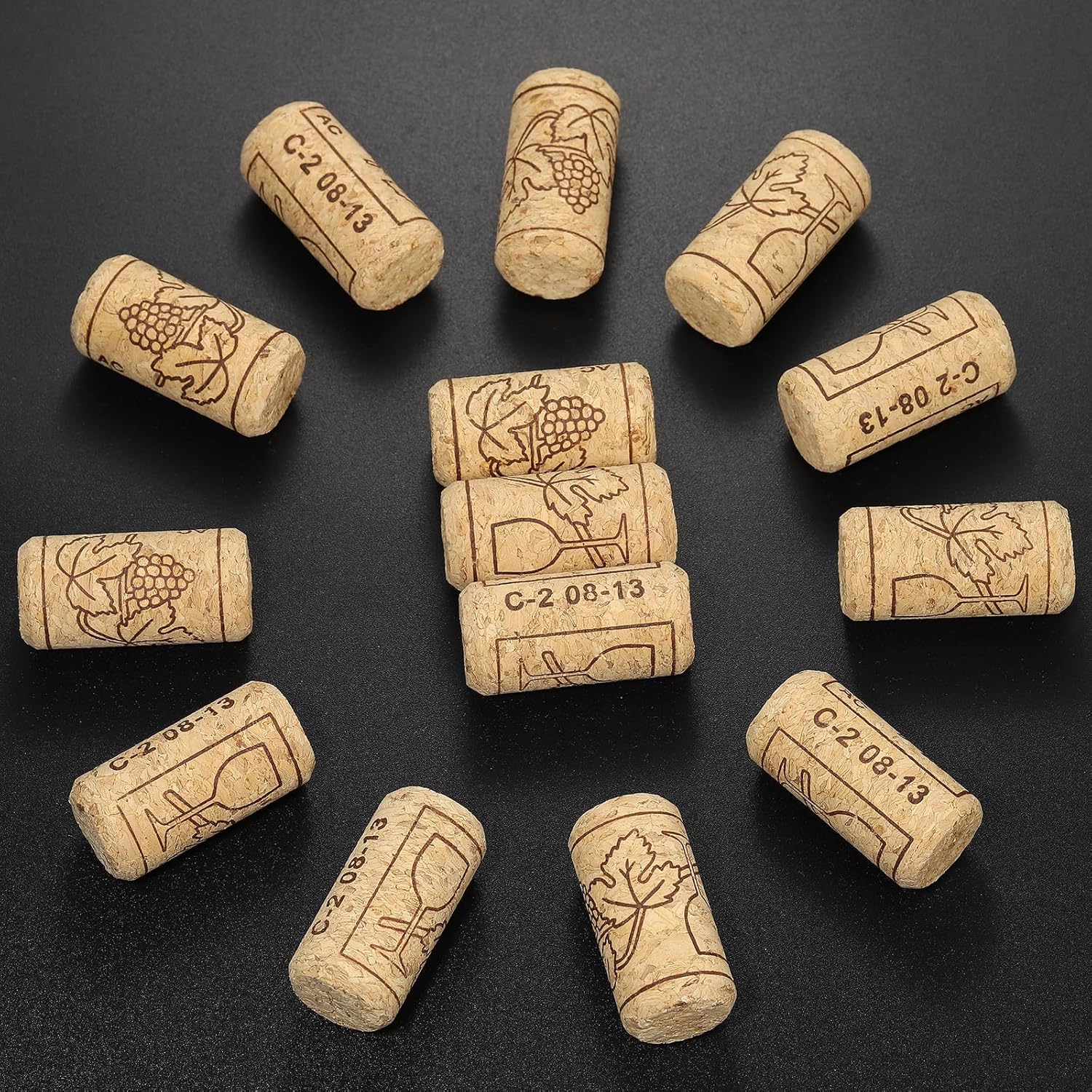 

20 Pack Straight Wine Corks, #8 Soft Wood Cork Stoppers, Leakproof Bottle Corks For Beer, Wine Bottles 20pcs