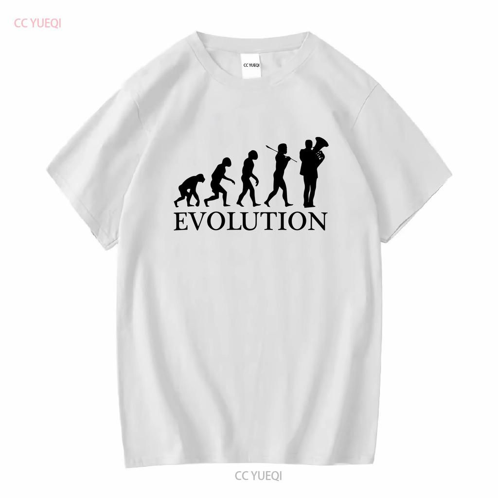 EUPHONIUM PLAYER EVOLUTION OF MAN MENS T SHIRT TEE TOP GIFT MUSICIAN Long or Short Sleeves Vintage Washed Breathable Stretched