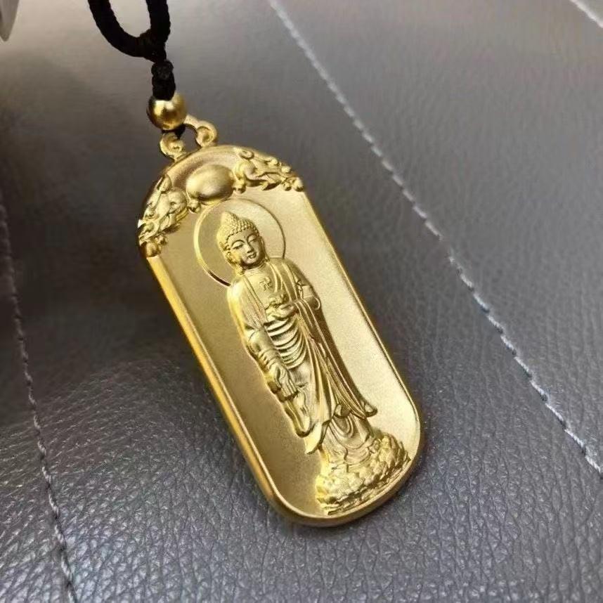 2026 Gold Tathagata Buddha Pendant for Men: Versatile Safety Amulet