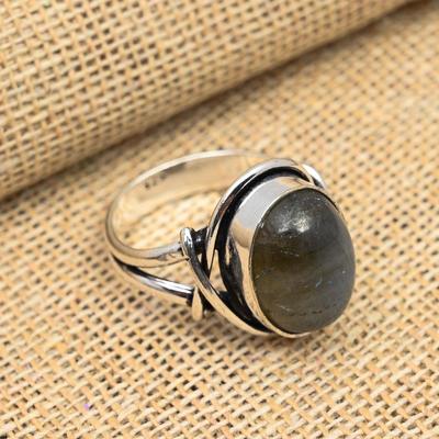 Labradorite Gemstone 925 Sterling Silver Handmade Jewelry For Women