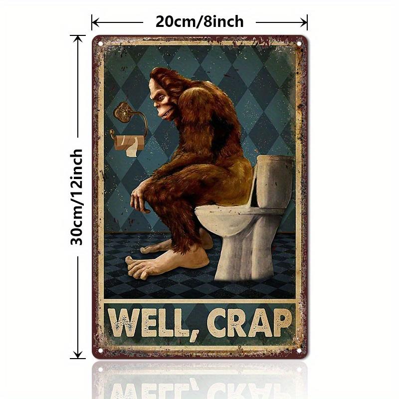 

Are You Pooping Funny Dinosaur Vintage Iron Metal Tin Sign x Inch Bathroom Bar Kids Room Wall Decor 20x30cm（7.8x11.8inch）