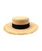 Yunibeosyeolkemiseuteuli Gold Metal Natural Flat Fedora Summer Fedora