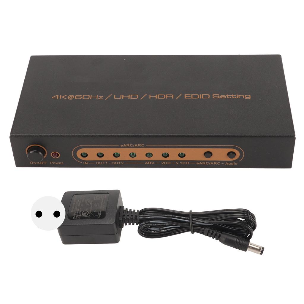 HD Multimedia Interface Sound Extractor 4K 60Hz HDR HD Multimedia Interface EARC ARC Sound Extractor Converter 100‑240V