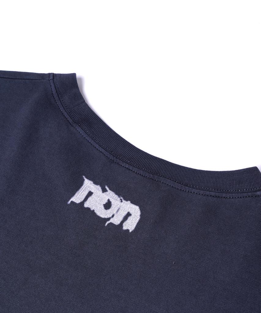 NONFLOOR Distressed Invisible Guest T-Shirt Navy