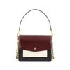 Robinson Color Block Chain Flap Leather Tote Crossbody Shoulder Bag Women Bags Brown Red 74610-006