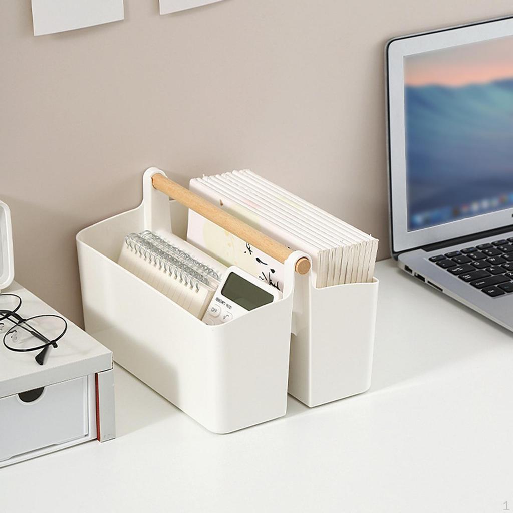 Cosmetic Storage Box Desktop Organizer Stationery TV Remote Holder for Home