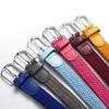 Unisex Braided Nylon Belt Comfortable Fit Waist Cinching Band Adjustable Waist Strap Band No Hole Metal Clasp Sash