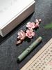 Ceramic Incense Holder & Brush Rest - Magnolia Plum Blossom Design