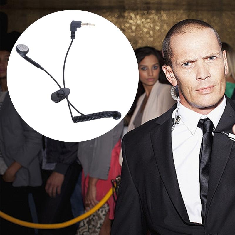 3.5mm Spring Coiled Earbud Single Side Earphone for MP3 Mobile Devices Comfortable Wearing Regardless of Left & Right