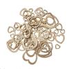 100PCS 20MM Heart Slices Hollow Wooden Heart Love Rustic Decoration Wedding Table Confetti Slices Rustic Embellishments
