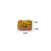 10pcs Plastic Simulation Flower Bed 1:50 1:75 Scale Garden Border  Minihouse Accessories