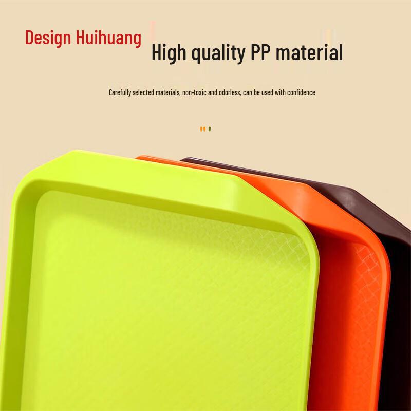 Polygonal Plastic Fast Food Tray