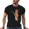 Cat Playing The Acoustic Guitar Funny Cat Guitar Musician Tshirt Summer Holiday Tshirt