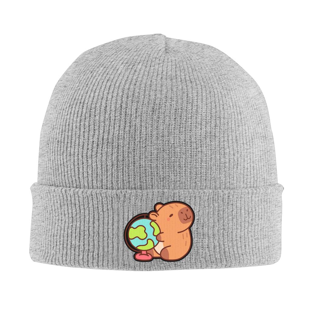 Capybara   Warm Knitted Cap Winter Knit Bonnet Hat Skullies Beanies Hip Hop Caps for Unisex