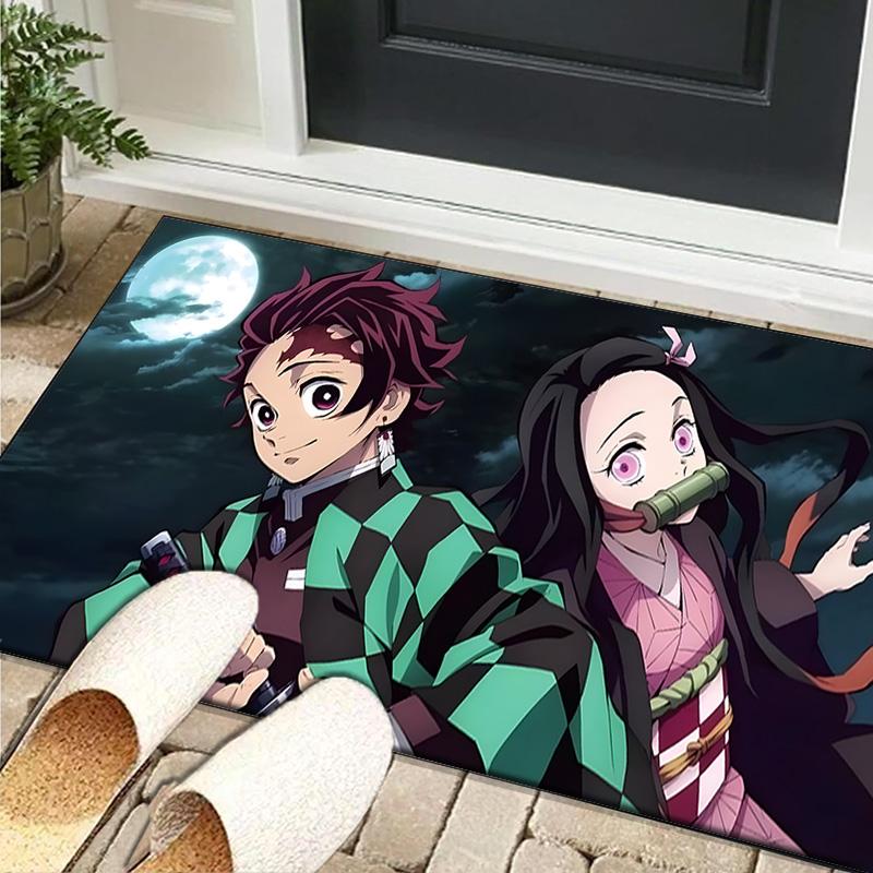 1PC rug Powerful Demon Anime Carpet, Chair Rug,Area Rug for Office Bedroom living rooms bedroom, Doormat decor Christmas fan gifts