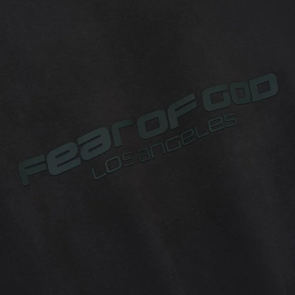 Fear of God Essentials Los Angeles Heavy Fleece Cropped Sweatshirt 'Vintage Black' Men's 192HO256893F