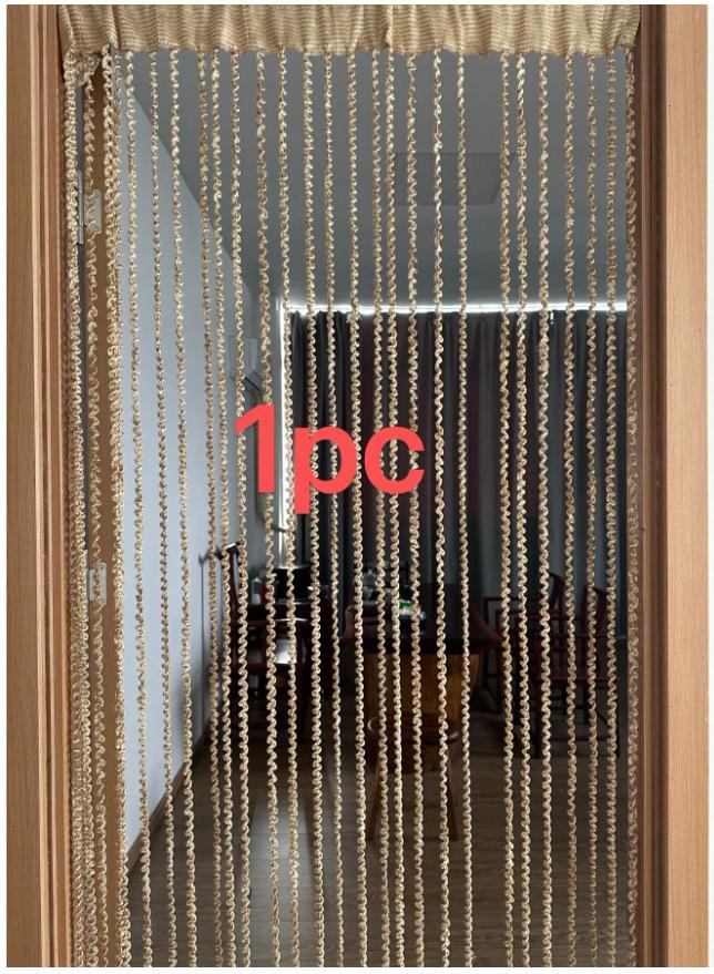 Cortina de Borlas Multicolor: Cortina de Puerta Engrosada para Decoración de Sala de Estar, Boda o Habitación Infantil